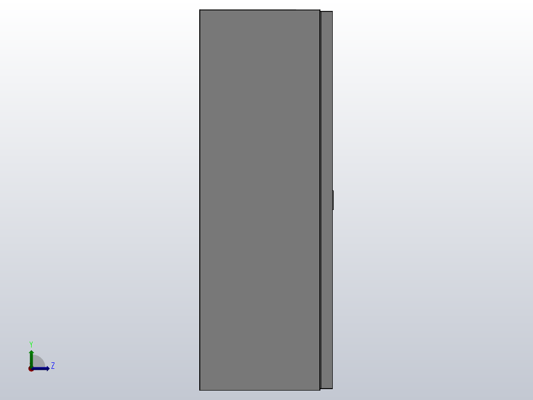 GB立式控制箱系列[GB606021002]左视图