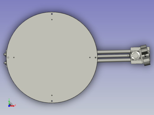 适用于工件搬运的圆柱坐标机械手前视缩略图