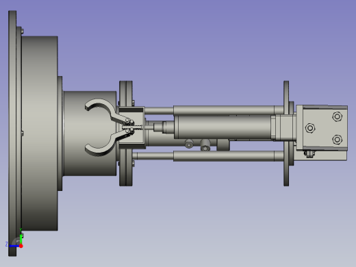 适用于工件搬运的圆柱坐标机械手右视缩略图