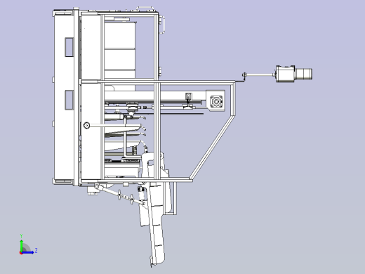 一款升降式滚轮输送机左视缩略图