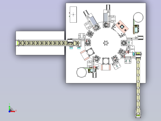 散热扇组装机3D图纸前视缩略图