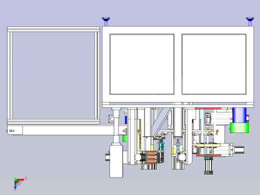 散热扇组装机3D图纸俯视缩略图