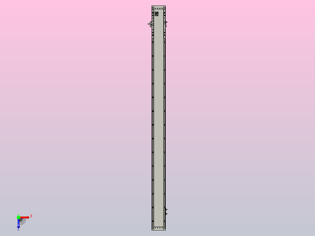 直驱直线电机轴TPA-LNP3-120-35C4-1-L1620-3-C-10-N3俯视图