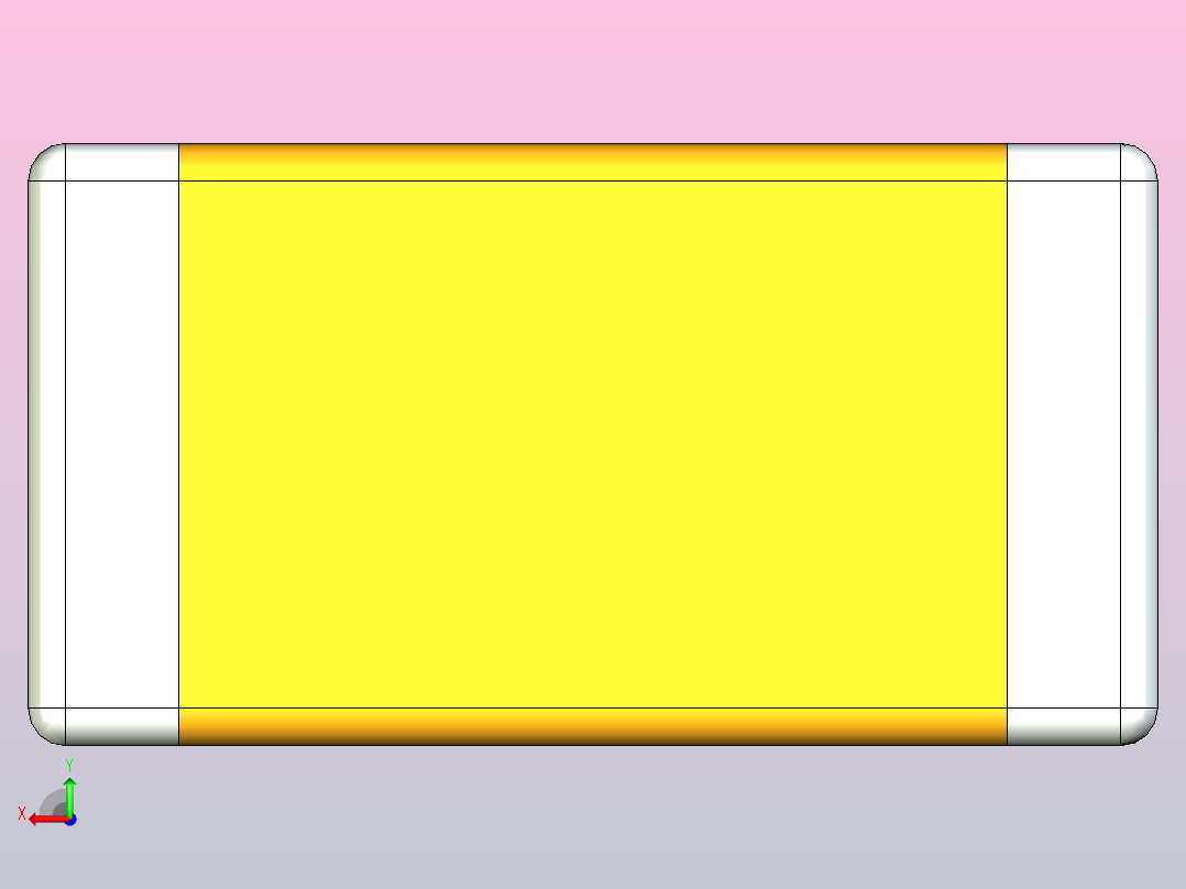 片式电容器封装 （SMD）CAPC1508X65N后视图