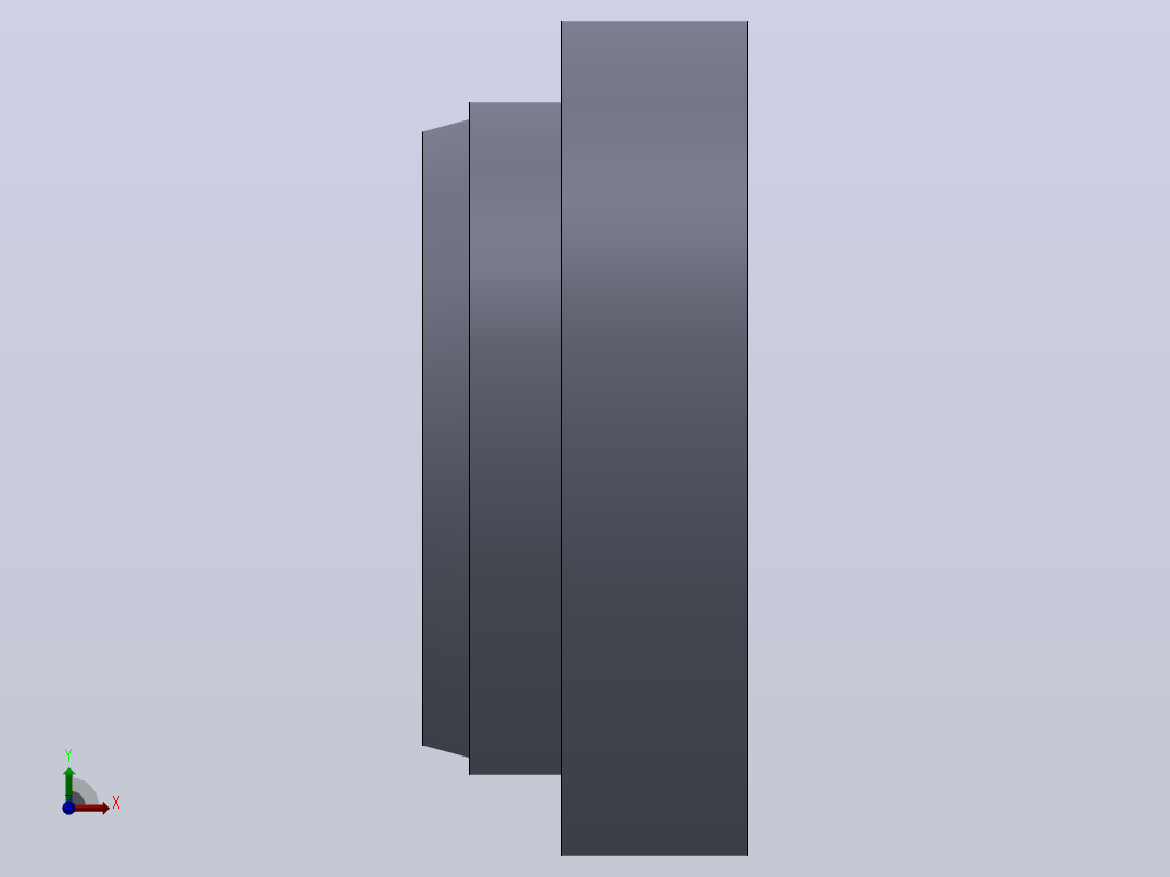 多套GBT107083往复运动用橡胶防尘密封圈3D模型Solidworks设计前视图