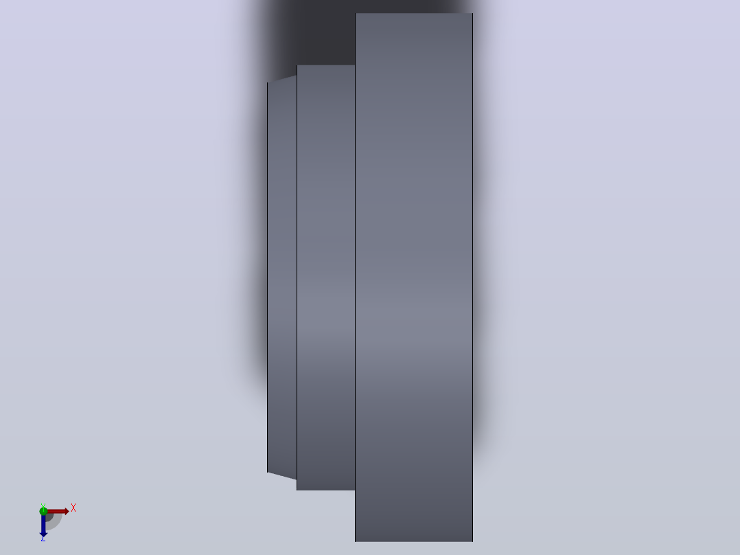 多套GBT107083往复运动用橡胶防尘密封圈3D模型Solidworks设计俯视图