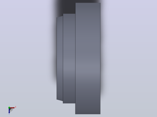 多套GBT107083往复运动用橡胶防尘密封圈3D模型Solidworks设计俯视缩略图
