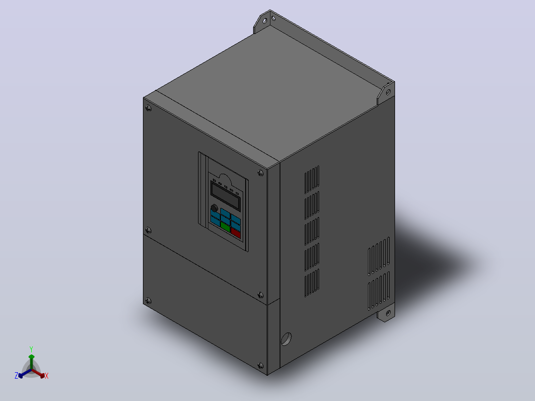 BD360通用高性能开环矢量变频器[BD360-015G╱018P-4]正等轴测图