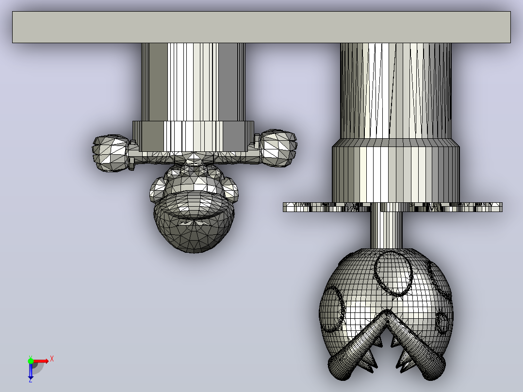超级马里奥游戏 3D模型 STL文件俯视图