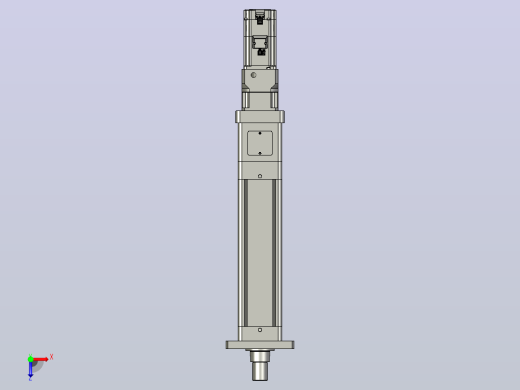轻载电动缸TPA-ESR100-3210C-L200-M-FA-W-P75-JX-C3俯视缩略图