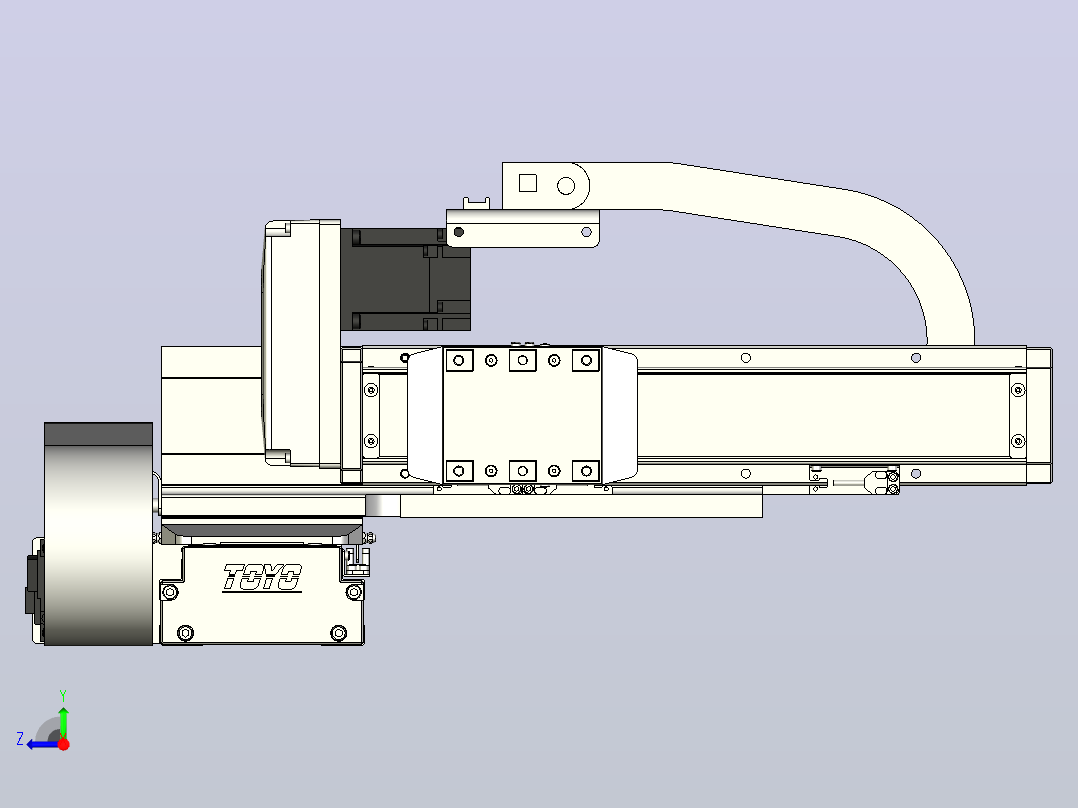 XYGT430-A1-A-300-200-M-C-001负载2-24KG XY悬臂模组 XYGT430-A1 替换TOYO直线模组右视图