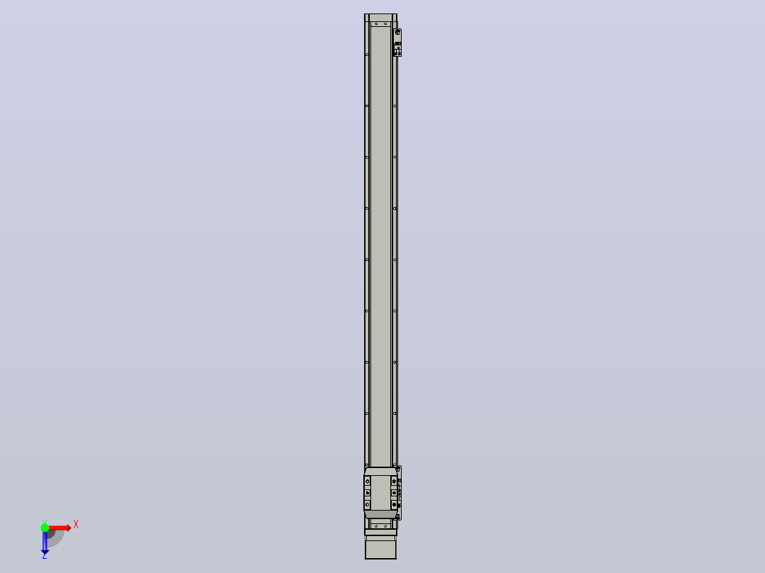 滚珠丝杠直线轴内置导轨TPA-GCR-65-1610C-L850-MP-M40-N3俯视图