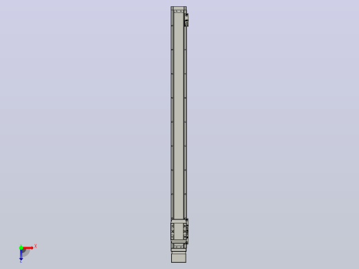 滚珠丝杠直线轴内置导轨TPA-GCR-65-1610C-L850-MP-M40-N3俯视缩略图