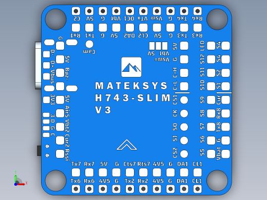 mateksys h743超薄v3 12前视缩略图