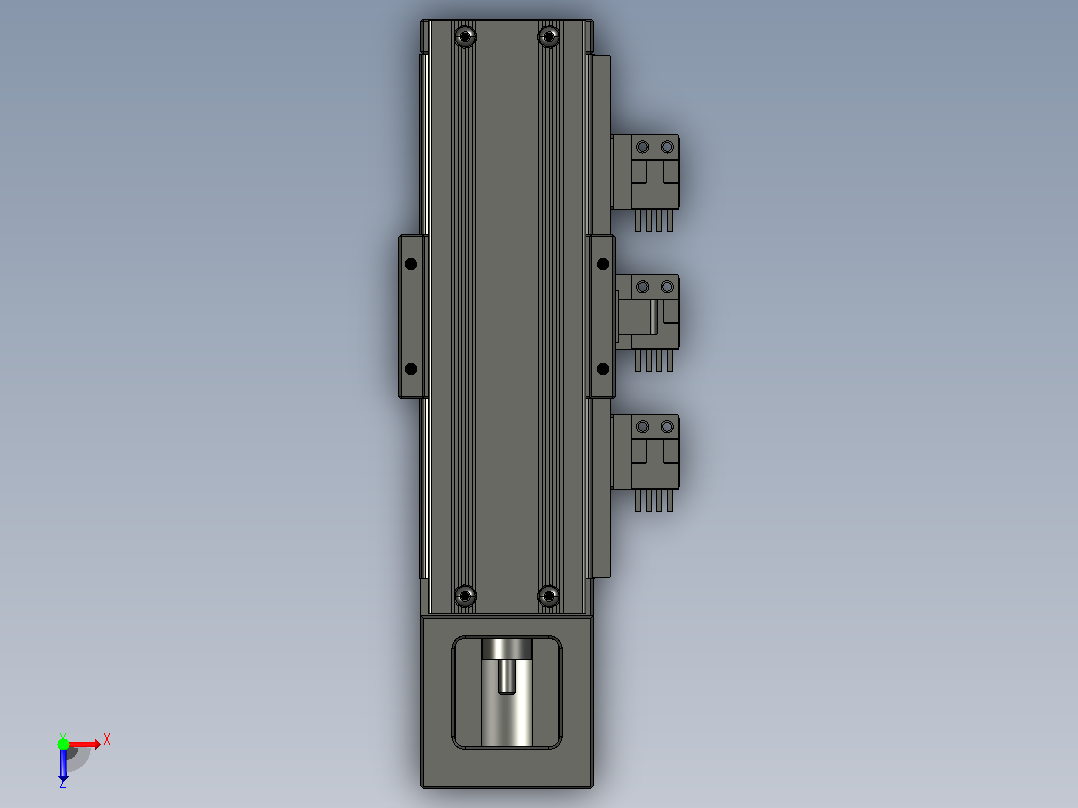 KK50xxC-150A1-F0CS2上银KK50F0 直线滑台 滚珠螺杆模组 伺服滑台俯视图
