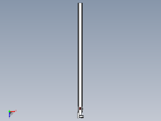 皮带直线轴半封闭可选导轨TPA-HNB-120D-110-L2650-ML-C-P40-N3俯视缩略图