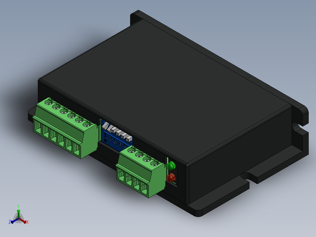 步进驱动器 DM332T Stepper Driver正等轴测图