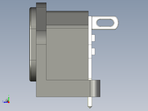 IEC68320 C14 连接器插头用于PCB安装右视缩略图