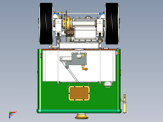 老式Clayton蒸汽卡车俯视缩略图