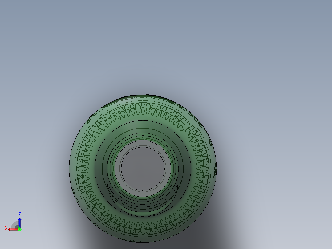 SOLIDWORKS 创意啤酒瓶设计俯视图