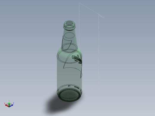 SOLIDWORKS 创意啤酒瓶设计正等轴测缩略图