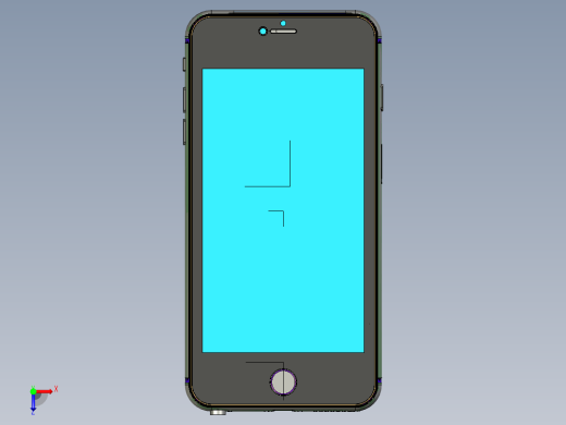 苹果6 iPhone6手机及保护壳 详细设计俯视缩略图