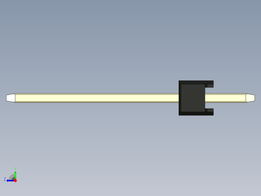 彩色公头100mil（2.54mm）系列-DS1021_black_1x12p_100mil_Type5_rev1.0右视缩略图