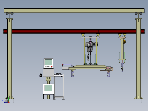 电池包下线KBK吊具拧紧工装1369657右视缩略图