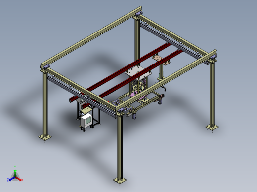电池包下线KBK吊具拧紧工装1369657正等轴测缩略图