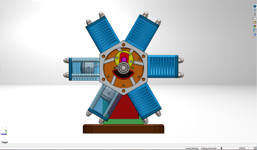 旋转式径向发动机模型缩略图