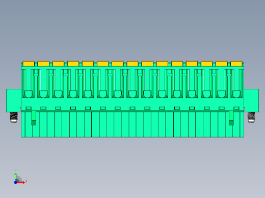 DEGSON 2EDG（M） 系列 5.0mm 螺丝锁紧可插拔接线端子组-2EDGKDM-5.0-15P-14-00AH前视缩略图