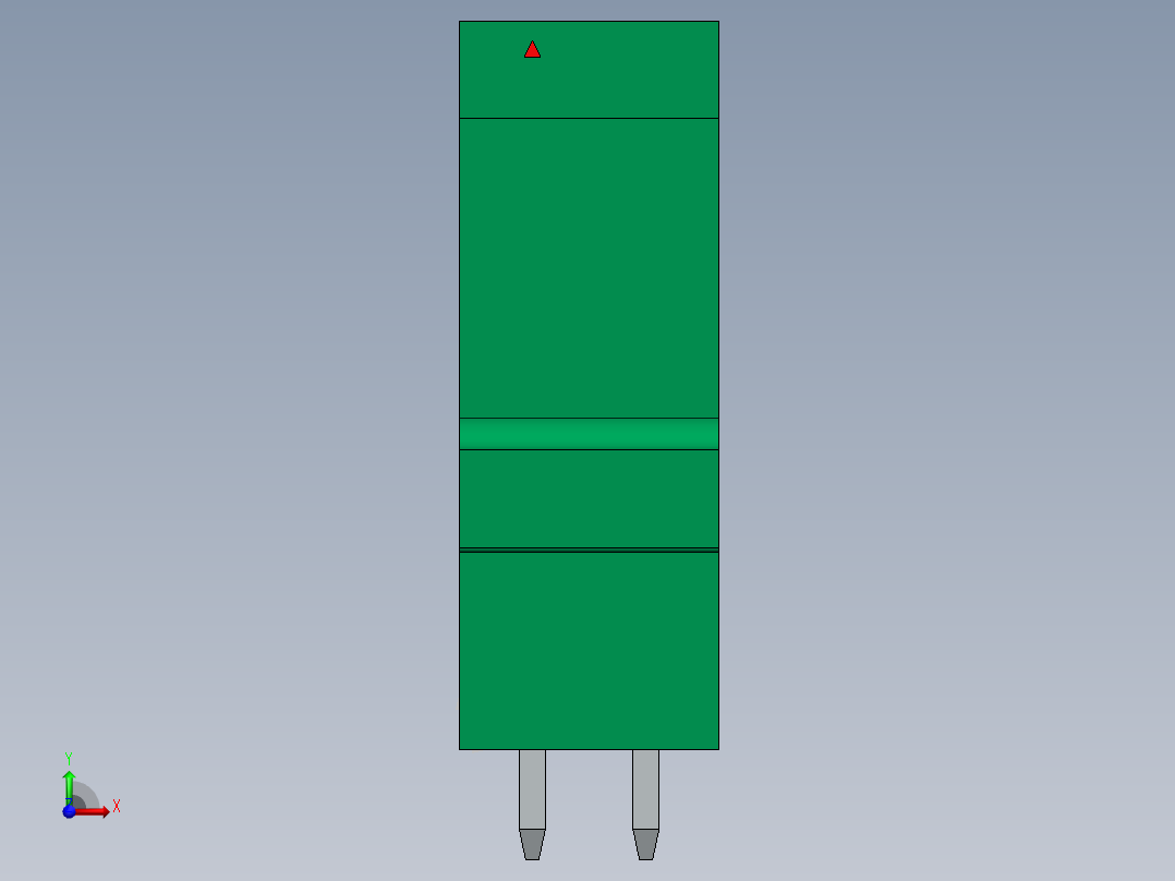 DEGSON 15EDG 系列 3.5mm 插拔式接线端子 FullPack-15EDGVT-3.5-xxP-14-00AH前视图