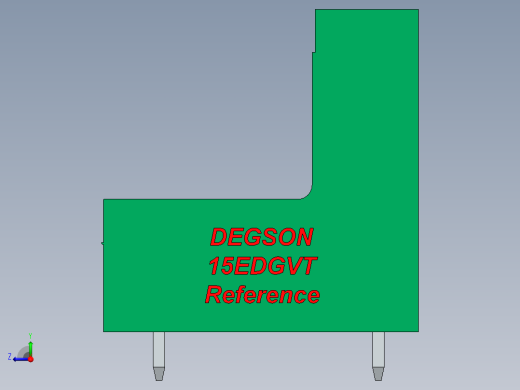 DEGSON 15EDG 系列 3.5mm 插拔式接线端子 FullPack-15EDGVT-3.5-xxP-14-00AH右视缩略图