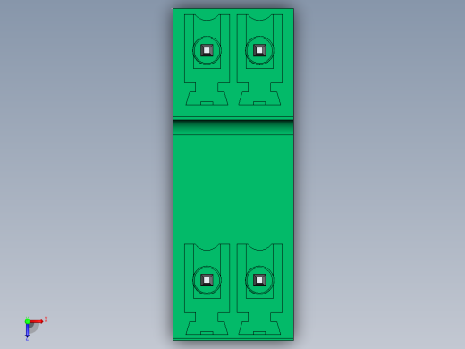 DEGSON 15EDG 系列 3.5mm 插拔式接线端子 FullPack-15EDGVT-3.5-xxP-14-00AH俯视缩略图