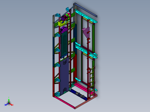 牵引两层电动升降货梯