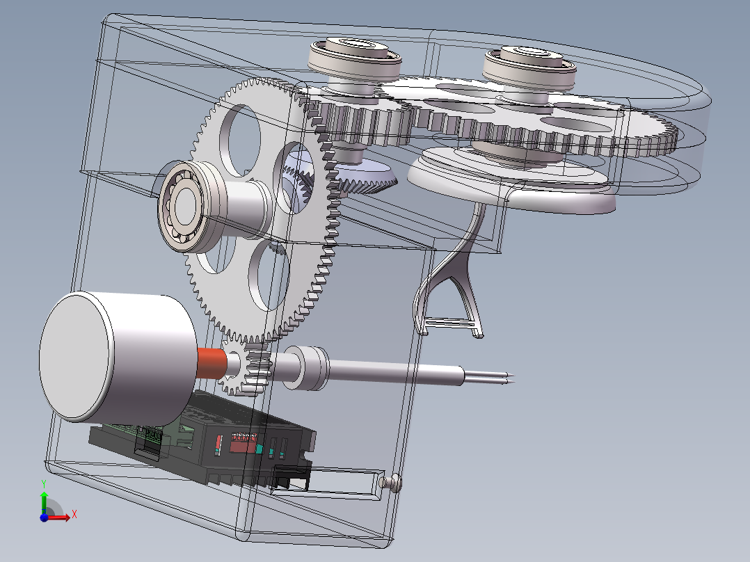 电动水果削皮机前视图