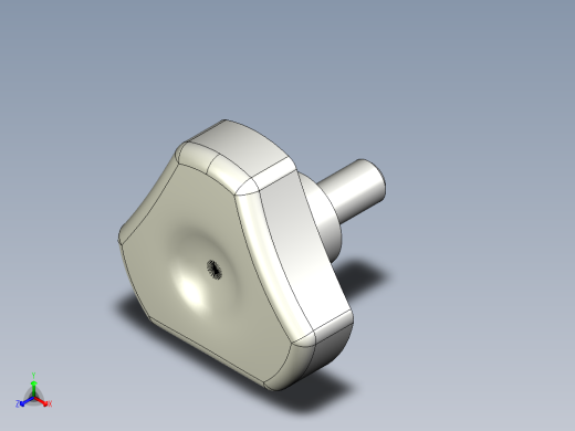 三瓣型把手1077-3D多系列多零件图纸模型
