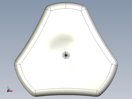 三瓣型把手1077-3D多系列多零件图纸模型前视缩略图