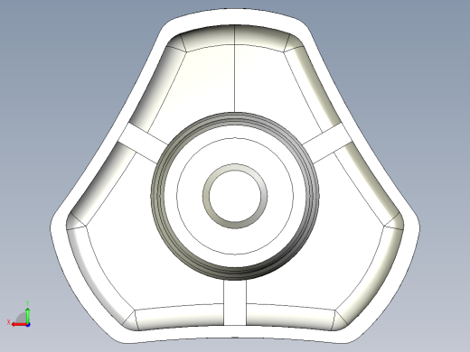 三瓣型把手1077-3D多系列多零件图纸模型后视缩略图