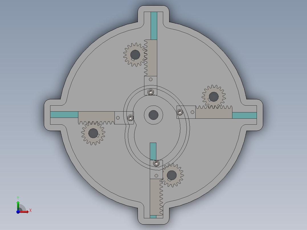凸轮分插机构SW三维图+CAD图纸=1412064==250前视图