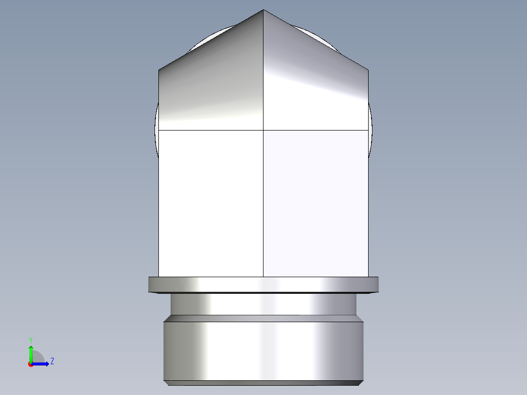 卡套式工业通用硬管接头EO_Male_stud_elbow_WE42LR71X左视图