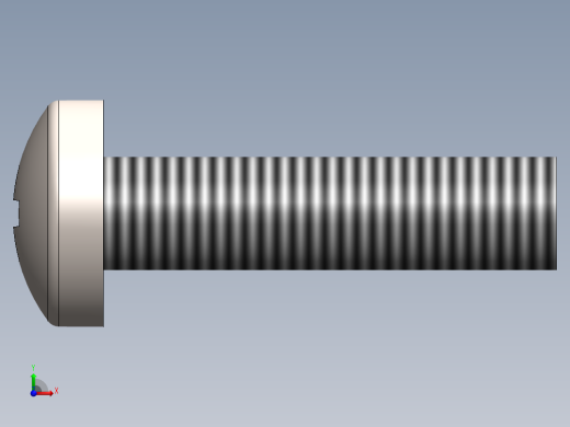 螺丝 M2 x 十字盘头-M2 x 8 Screw head.SLDPRT前视缩略图