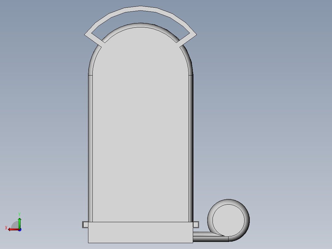 饲料生产加工用烘干装置后视图