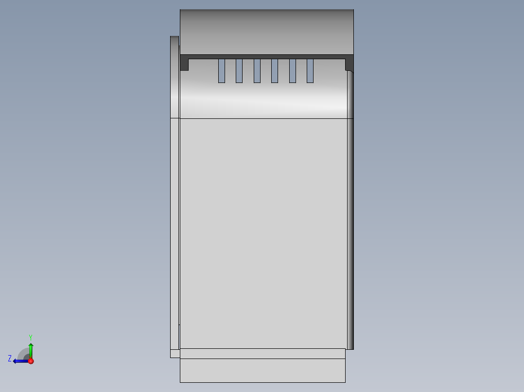 饲料生产加工用烘干装置右视图