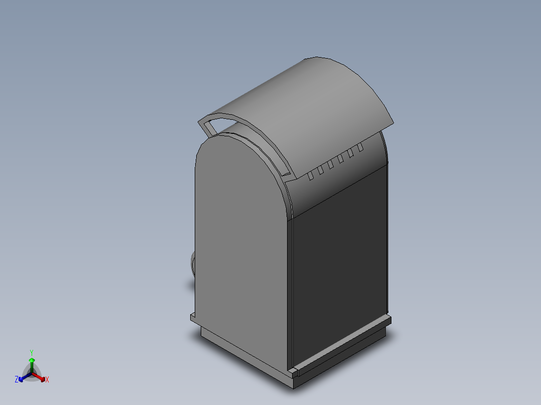饲料生产加工用烘干装置正等轴测图