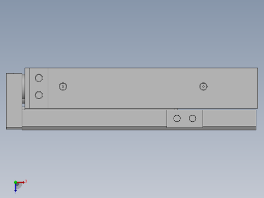 滑台气缸HLS16X75S俯视缩略图