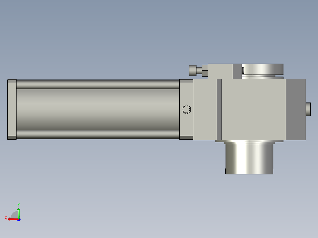 旋转气爪PRC80H-180后视图
