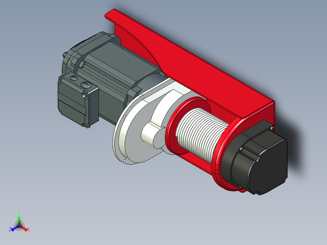 电动葫芦230v AWD155--stp正等轴测图