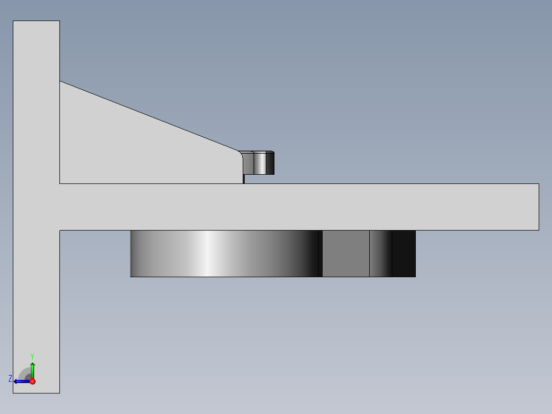 凸轮机构右视图
