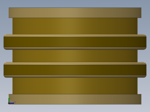 紧固件-No. 6-32 Brass 3DP Inserts左视缩略图